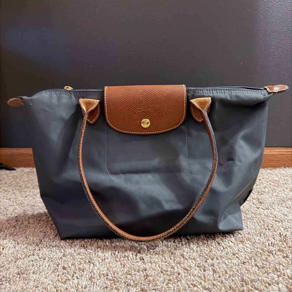 Longchamp Grey LE PLIAGE ORIGINAL Tote Bag